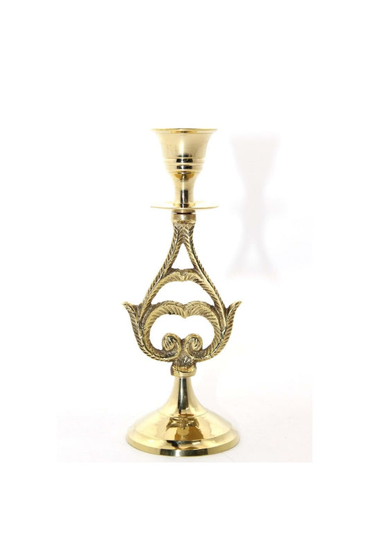 Tamamı Pirinçten İşlemeli Şamdan