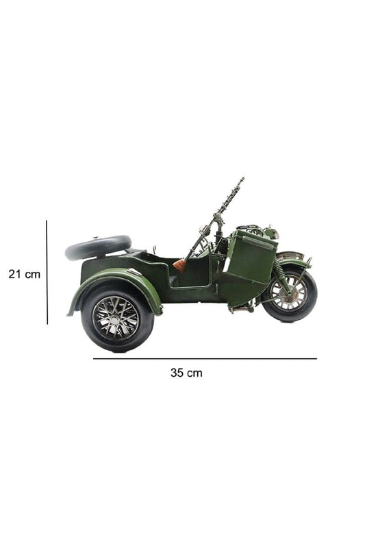 Dekoratif Metal Askeri Sepetli Motor Araba Süsler Ev Oturma Odas TV kabine Masaüstü Ofis Dekorasyon