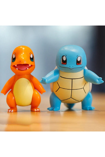 Pokemon Rakamlar Anime Modeli 6 Stilleri Pikachu Charmander Psyduck Squirtle Jigglypuff Bulbasaur