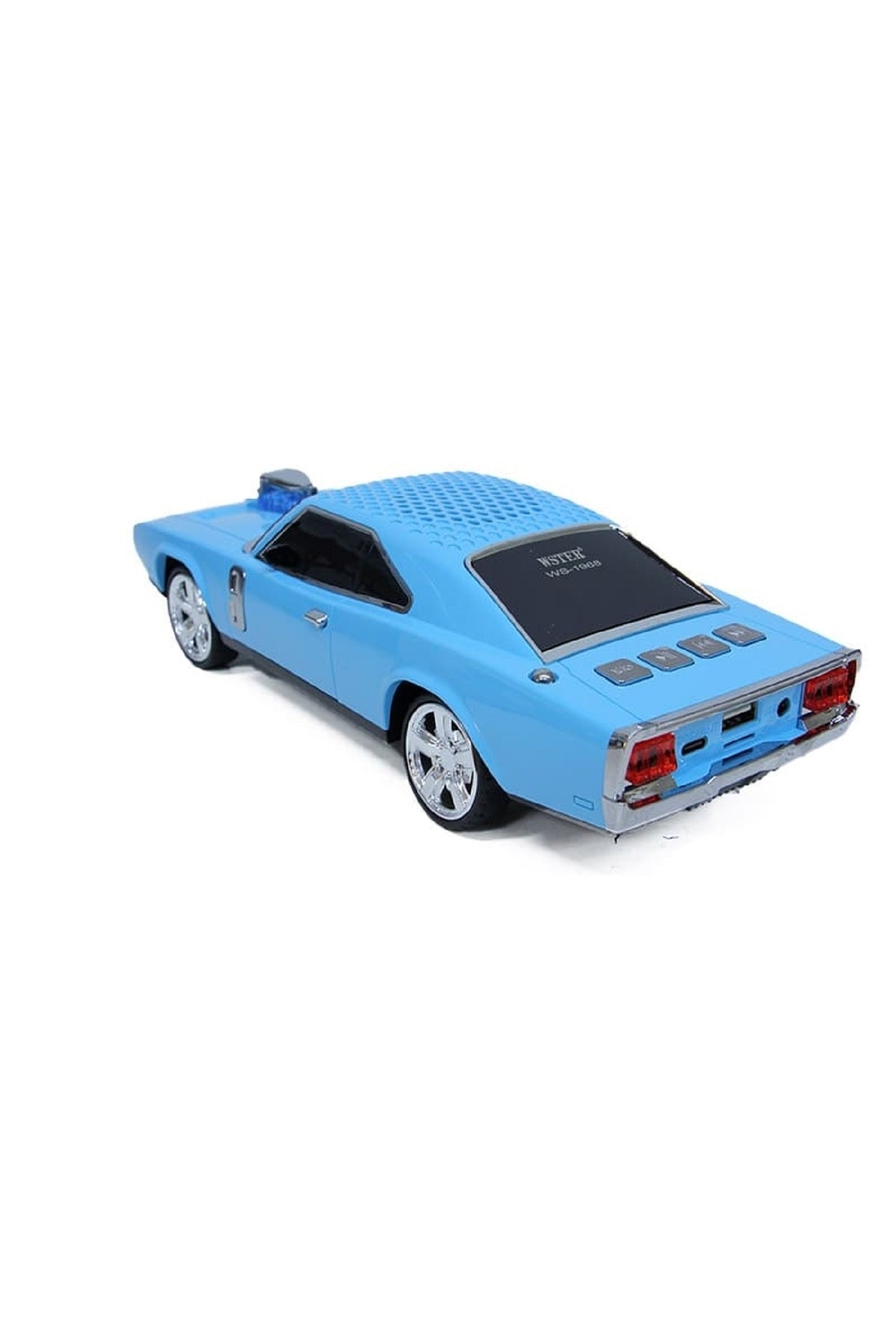 WS-1968 Dodge Challenger Araba Şekilli Kablosuz Bluetooth Hoparlör TF USB FM TWS LED Ekran LED Işık