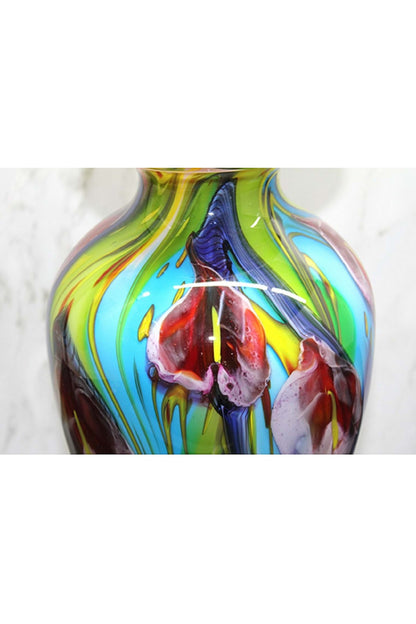 Murano Cam Vazo | İtalyan El İşçiliği Premium Ofis Dekoru