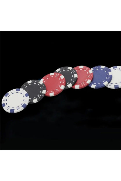 Eğlence Pokers Pazarlık Cips Dices Alüminyum Kasa İle 200 Parça Poker Fişi Seti 11 Gram Texas Holdem