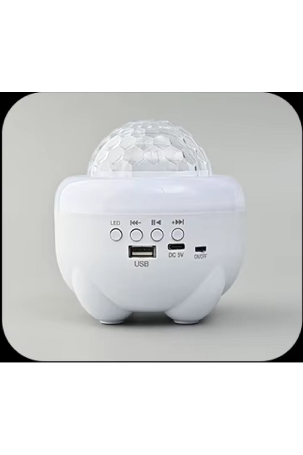 Pil Şarjı Bluetooth Hoparlör Sihirli Top Lamba Mini Kart Ekleme Projeksiyon Lambası