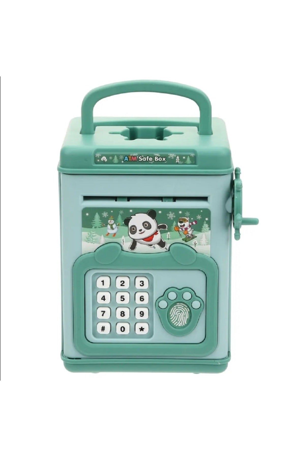 ATM Kumbara Para Sayma Sıralayıcı Panda Sticker Paramak İzi Okuyucu Kasa Kumbara
