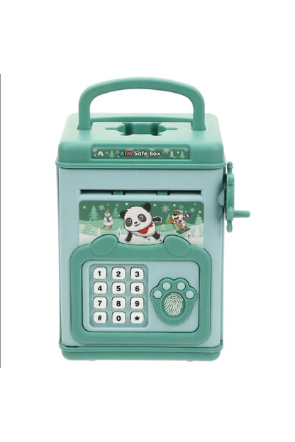ATM Kumbara Para Sayma Sıralayıcı Panda Sticker Paramak İzi Okuyucu Kasa Kumbara