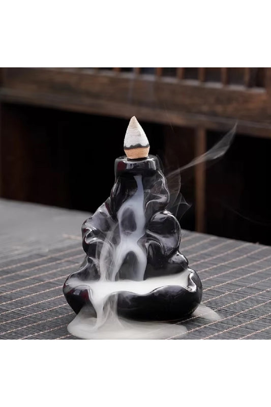 Şelale Tütsü Brülör Yaratıcı Dağlar Nehir Seramik Geri Akış Tütsü