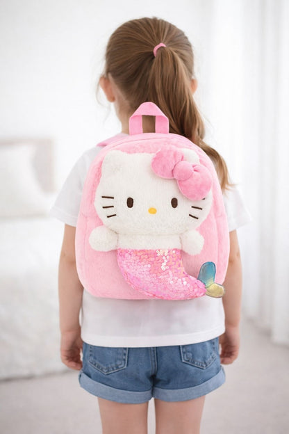 Hello Kitty Peluş Sırt Çantası – Çocuklar İçin Sevimli ve Yumuşak Tasarım