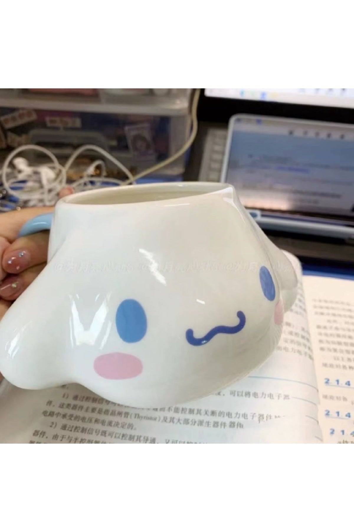450Ml Sanrio Cinnamoroll Sevimli Seramik Karikatür Yaratıcı Meşrubat Bardağı