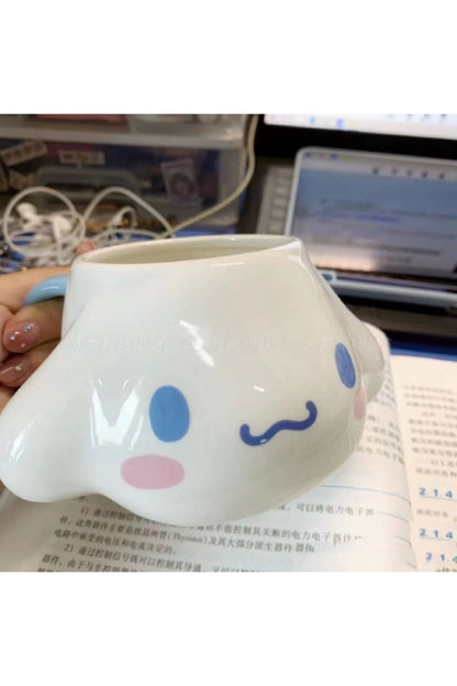 450Ml Sanrio Cinnamoroll Sevimli Seramik Karikatür Yaratıcı Meşrubat Bardağı