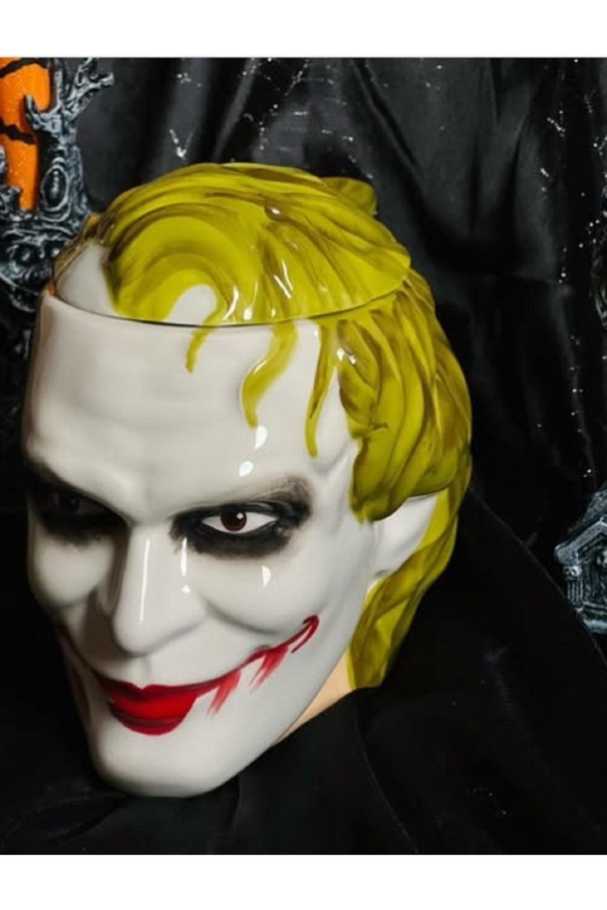 450ml Seramik  Cadılar Bayramı Karanlık Şövalye Karakteri Joker Kupa Bardak