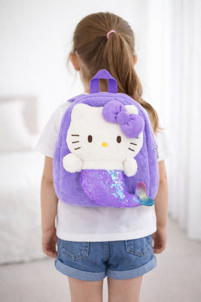 Hello Kitty Peluş Sırt Çantası – Çocuklar İçin Sevimli ve Yumuşak Tasarım
