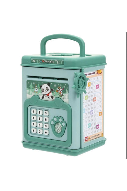 ATM Kumbara Para Sayma Sıralayıcı Panda Sticker Paramak İzi Okuyucu Kasa Kumbara