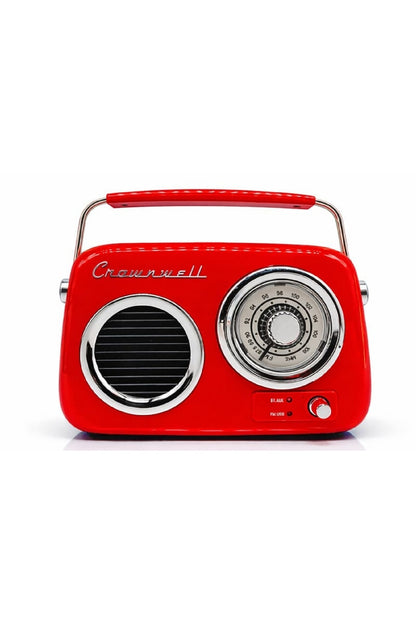 Retro Bluetooth Hoparlör Nostaljik Radyo Tasarımlı Taşınabilir USB FM Destekli Vintage Speaker