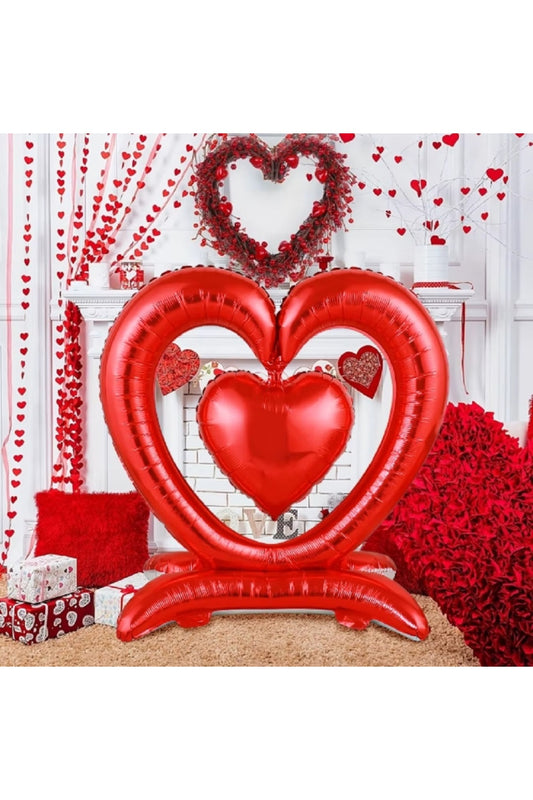 1 Adet Sevgililer Günü Romantik Teklifler Kalp Şeklinde Balon