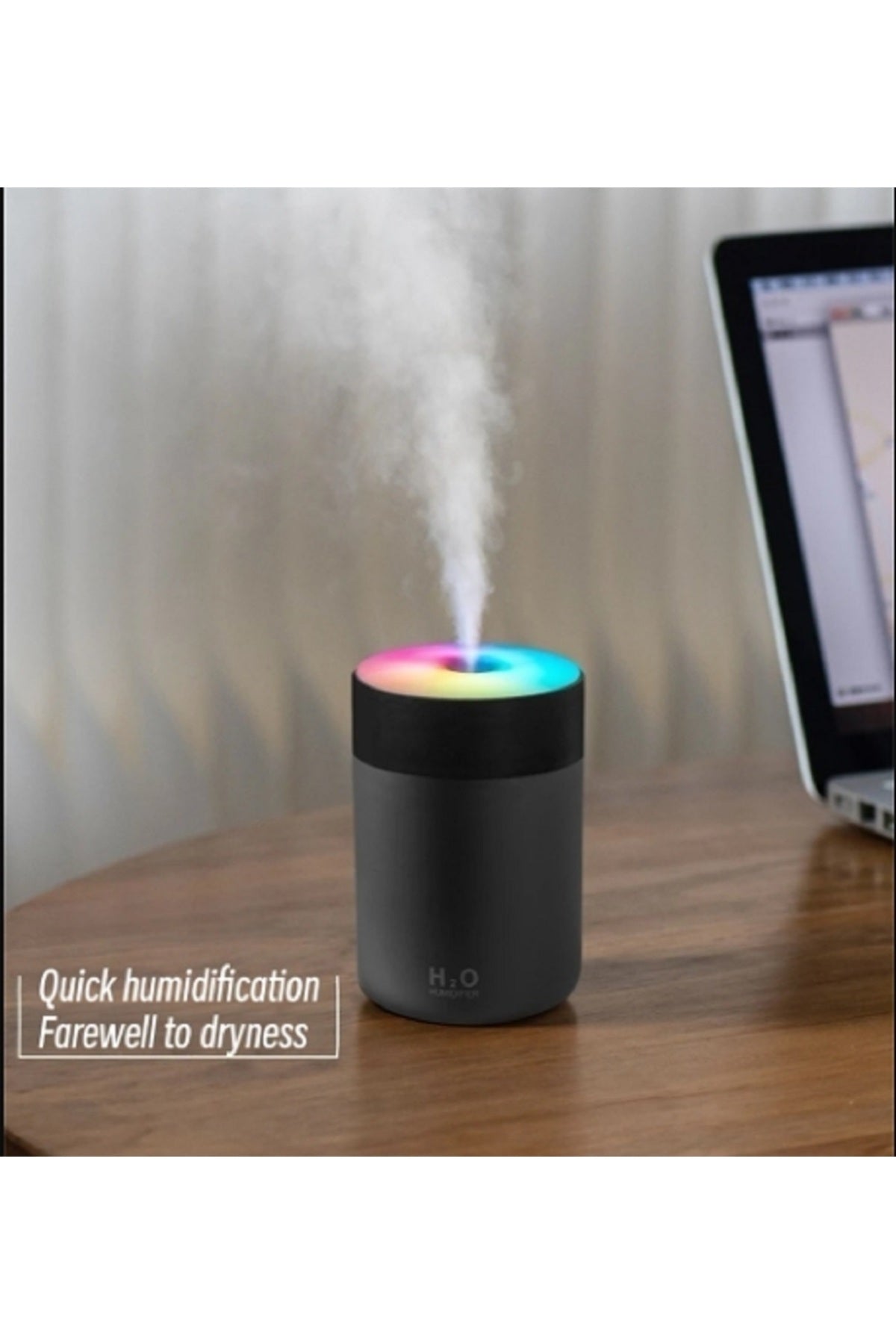 300ml Mini Hava Nemlendirici Taşınabilir USB Aroma Esential Yağ Difüzörü Serin Sis Makinesi