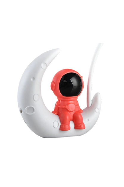 Astronot Ay Gece Lambası Çocuk Usb Şarj Edilebilir Led Lamba