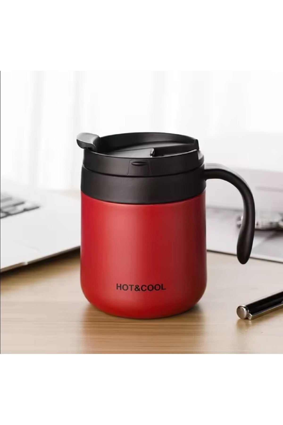 350ml Taşınabilir Paslanmaz Çelik Hoot&Cool Meşrubat Termos Bardak