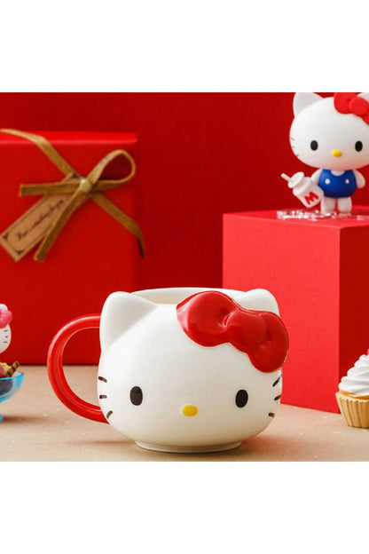 400ml Seramik Hello Kitty Kupa Bardak/hello Kitty Anahtarlık Hediye