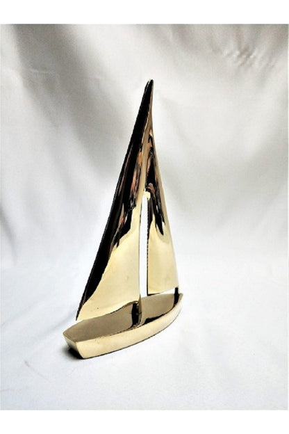 Pirinç Yelkenli Tekne 16*10 Cm