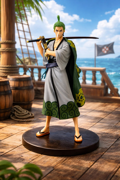 One Piece Roronoa Zoro Koleksiyon Figürü – Samuray Duruşu | 17 cm Anime Dekor Figür