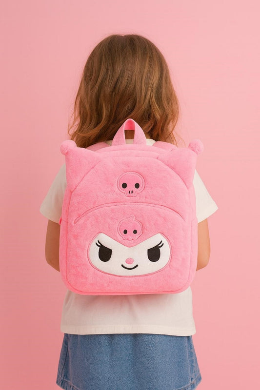 Sevimli Karikatür Kuromi Sanrio Kawai Peluş Sırt Çantası