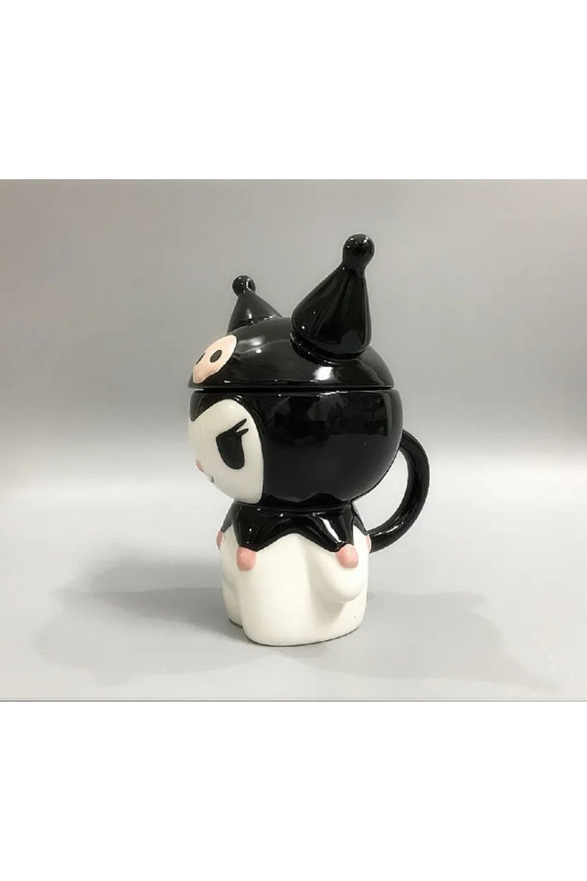 350ml Sanrio Kuromi Sevimli Karikatür Seramik Kupa Süt Kahve Çay Sofra Drinkware