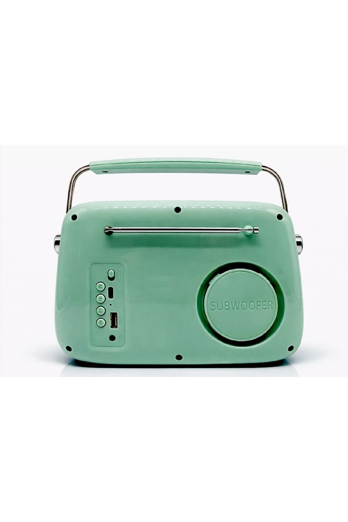 Retro Bluetooth Hoparlör Nostaljik Radyo Tasarımlı Taşınabilir USB FM Destekli Vintage Speaker