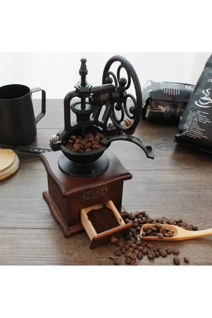 Cafeteira Tarzı Manuel Kahve Değirmeni El Dökme Retro El Yapımı Kahve Makinası