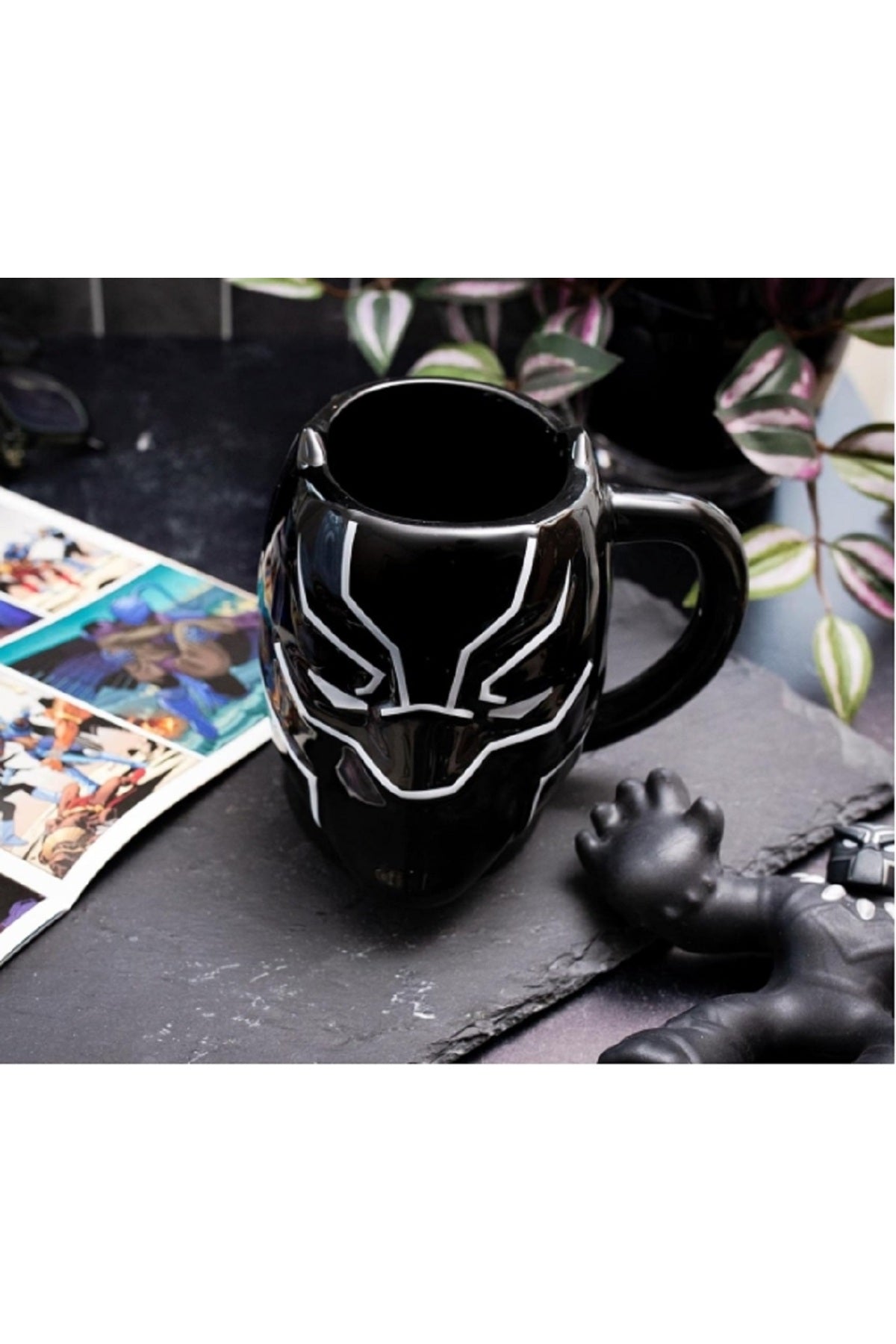 550ml Black Panter Seramik Aksiyon Karakter Kupa Bardak Drinkware