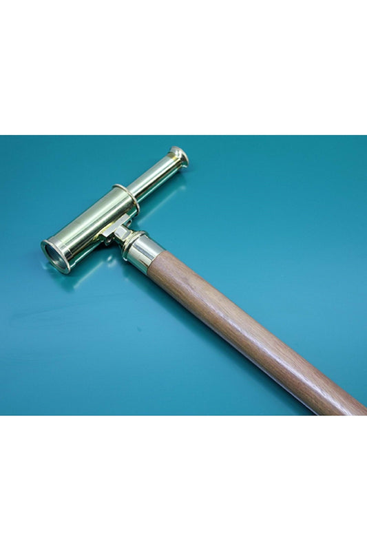 100cm Pirinç Dürbün Başlıklı Fonksiyonel Baston