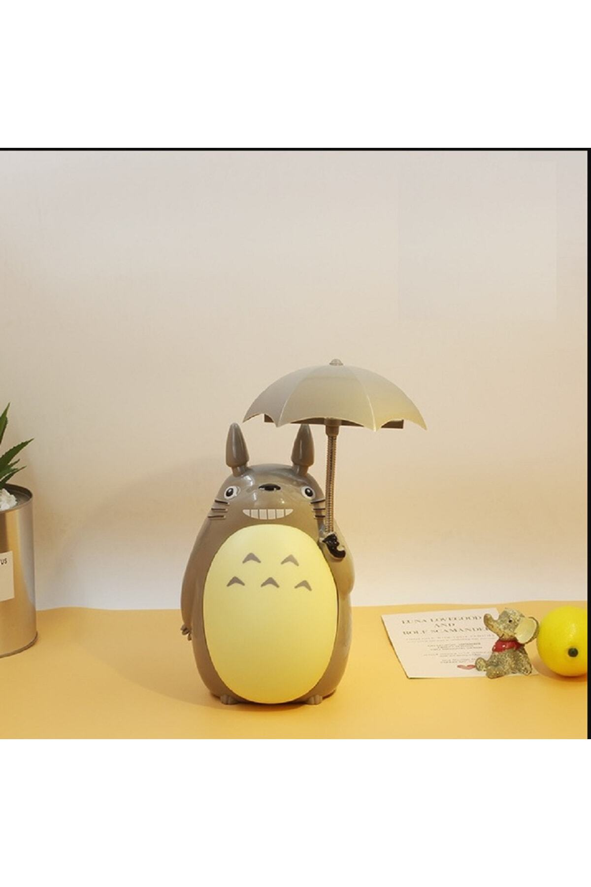 Karikatür Şemsiye Tarzı Totoro Led Gece Işığı Başucu Gece Lambası Usb Çocuk Doğum Günü Hediyesi