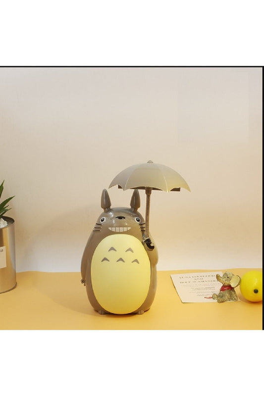 Karikatür Şemsiye Tarzı Totoro Led Gece Işığı Başucu Gece Lambası Usb Çocuk Doğum Günü Hediyesi