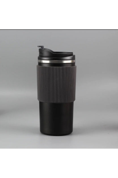 450ml Silikon Kol 304 Paslanmaz Çelik Termos Taşınabilir Coffe Cup