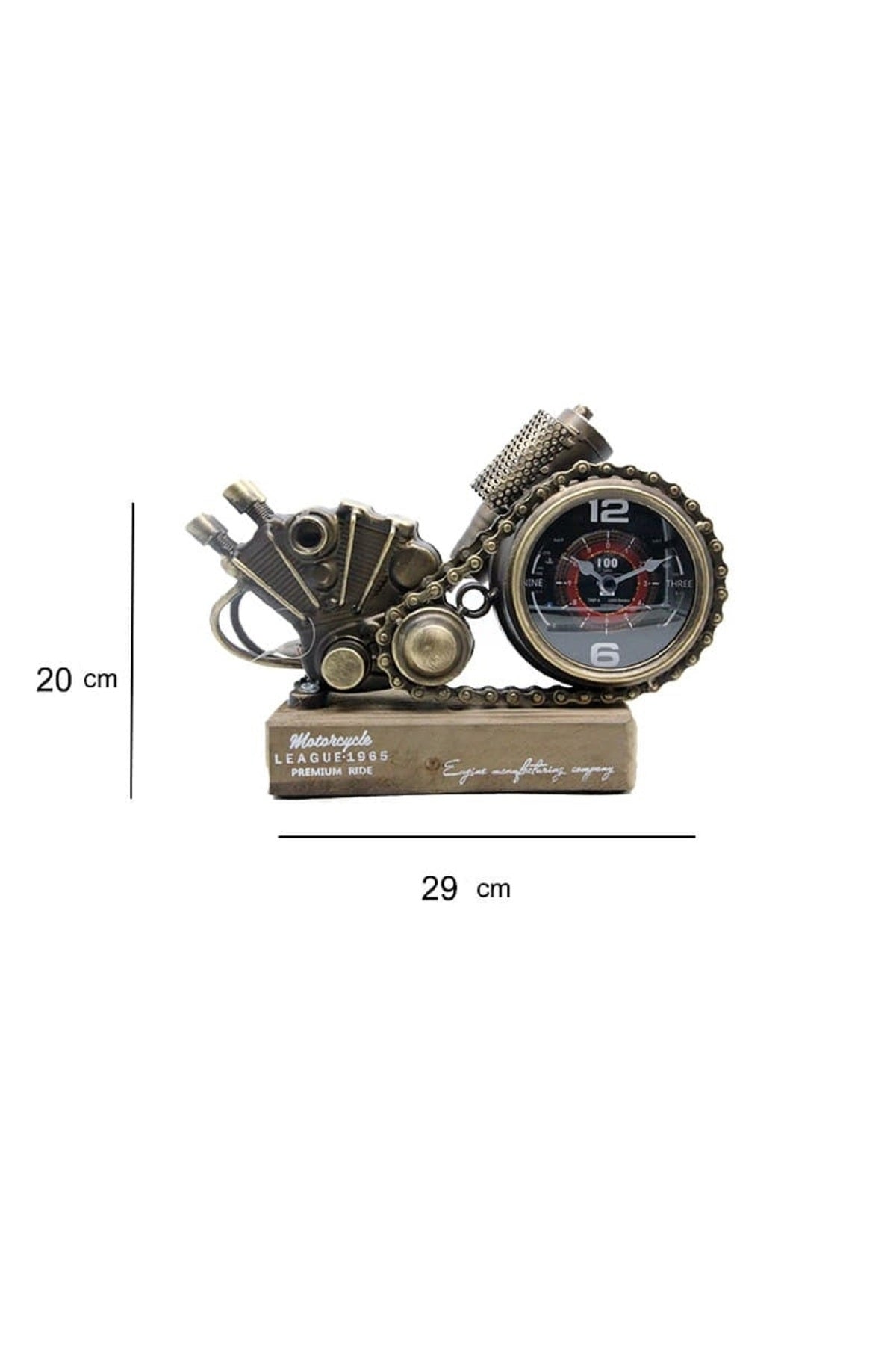 Saat Motor 29.5cm Süsler Ev Oturma Odası TV kabine Masaüstü Ofis Dekorasyon