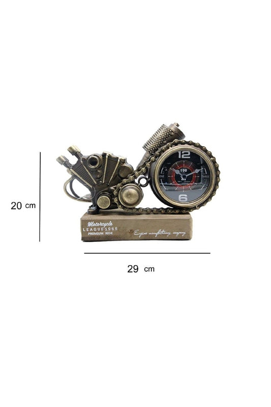 Saat Motor 29.5cm Süsler Ev Oturma Odası TV kabine Masaüstü Ofis Dekorasyon