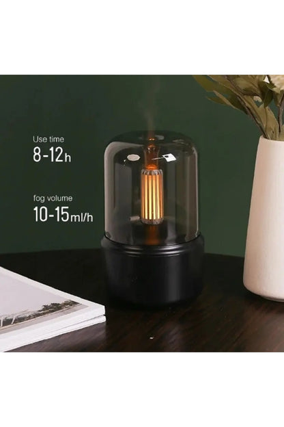 120ml Taşınabilir Elektronik Taşınabilir Ultrasonik Mum Işığı Hava Nemlendirici Difüzör