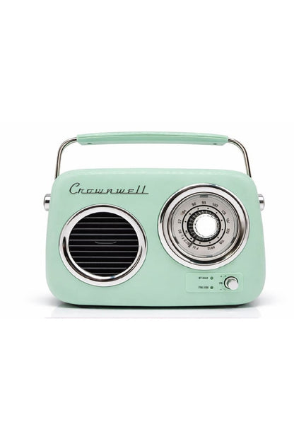 Retro Bluetooth Hoparlör Nostaljik Radyo Tasarımlı Taşınabilir USB FM Destekli Vintage Speaker