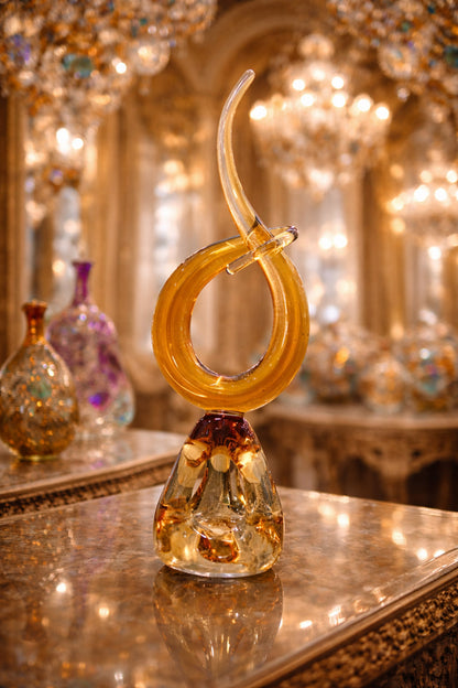 Murano Cam Modern Spiral Dekoratif Obje – El Yapımı Sanat Eseri
