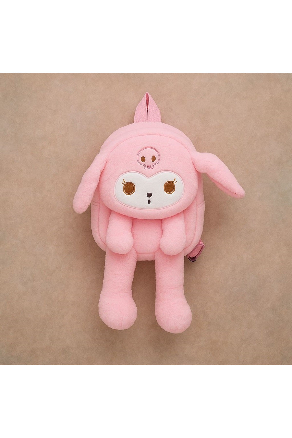 Sevimli Karakter Kuromi Kawai Sanrio Peluş Işıklı Kulaklı Sırt Çantası