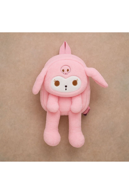 Sevimli Karakter Kuromi Kawai Sanrio Peluş Işıklı Kulaklı Sırt Çantası