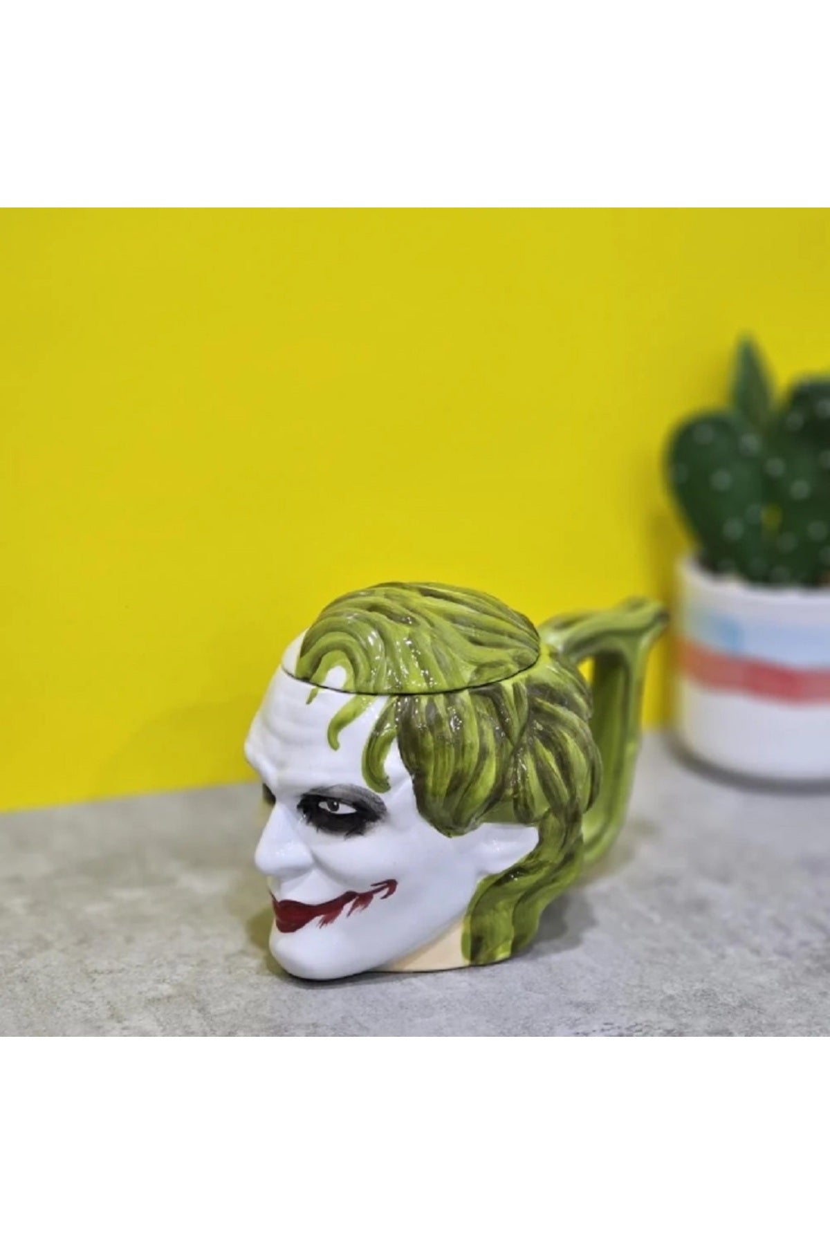 450ml Seramik  Cadılar Bayramı Karanlık Şövalye Karakteri Joker Kupa Bardak
