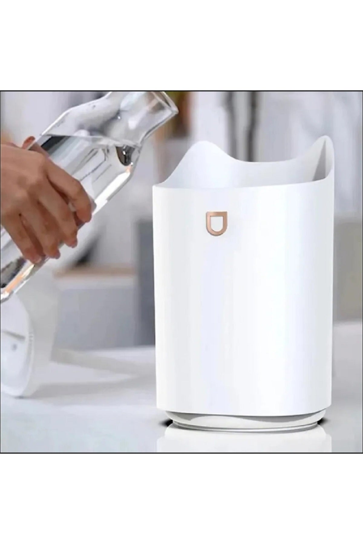 3300ml H2'O Sevimli Kedi Kulaklı Püskürtücü Ultrasonik Masaüstü Gece Lambası/Hava Nemlendirici