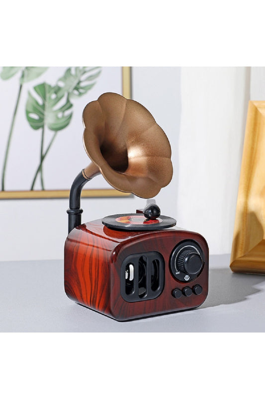 Vintage Nostajik Gramofon Müzik Kutusu