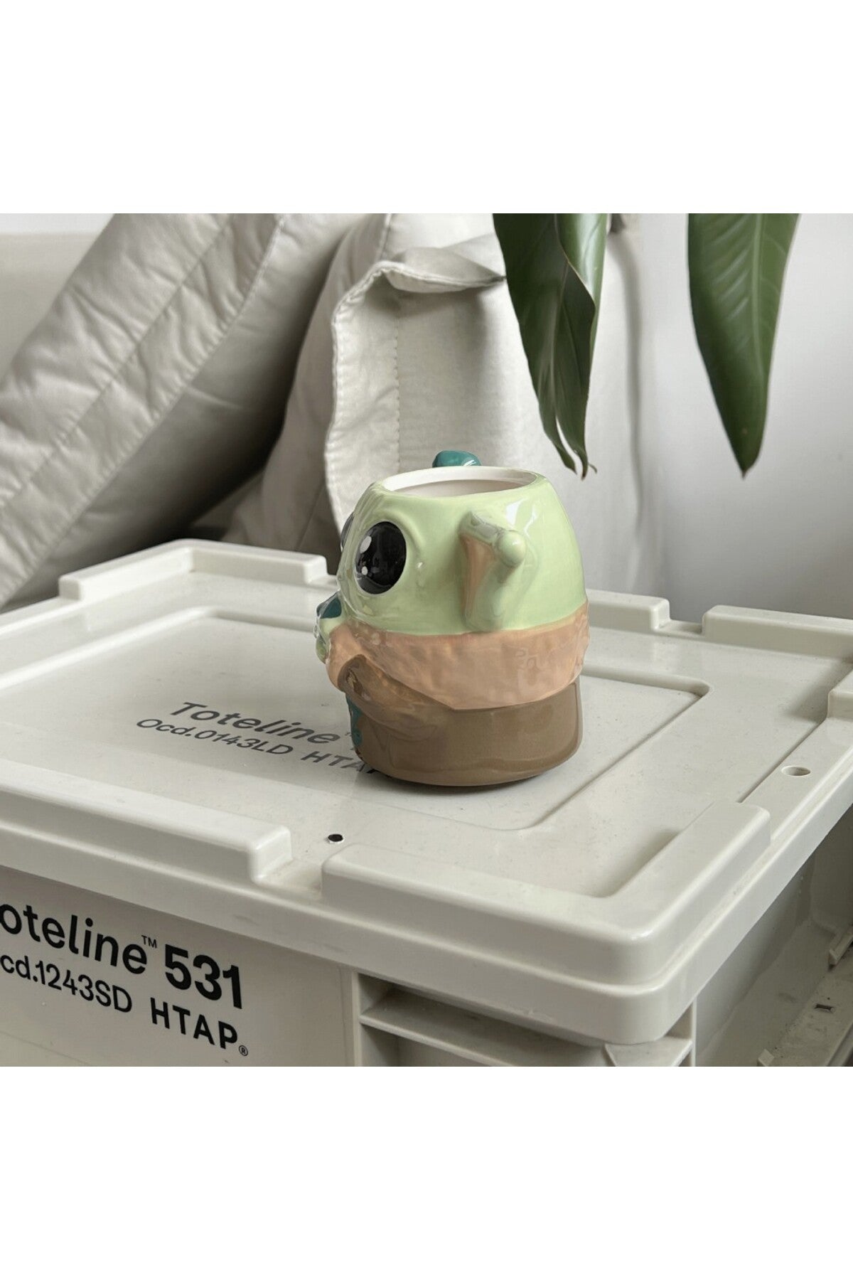 400ml Sevimli Karikatür Seramik Baby Yoda Kupa Bardak