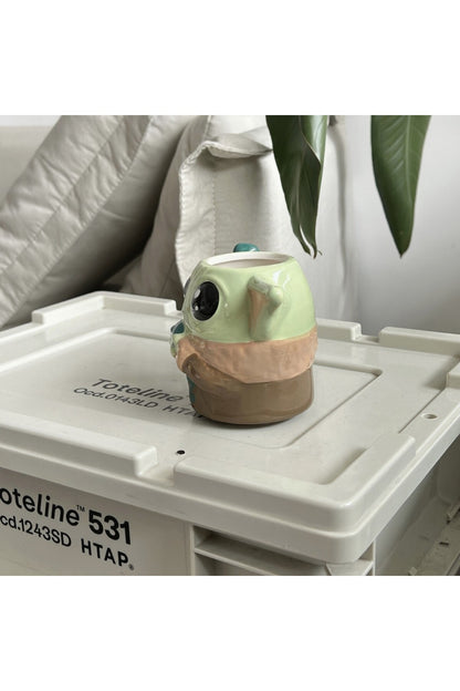 400ml Sevimli Karikatür Seramik Baby Yoda Kupa Bardak