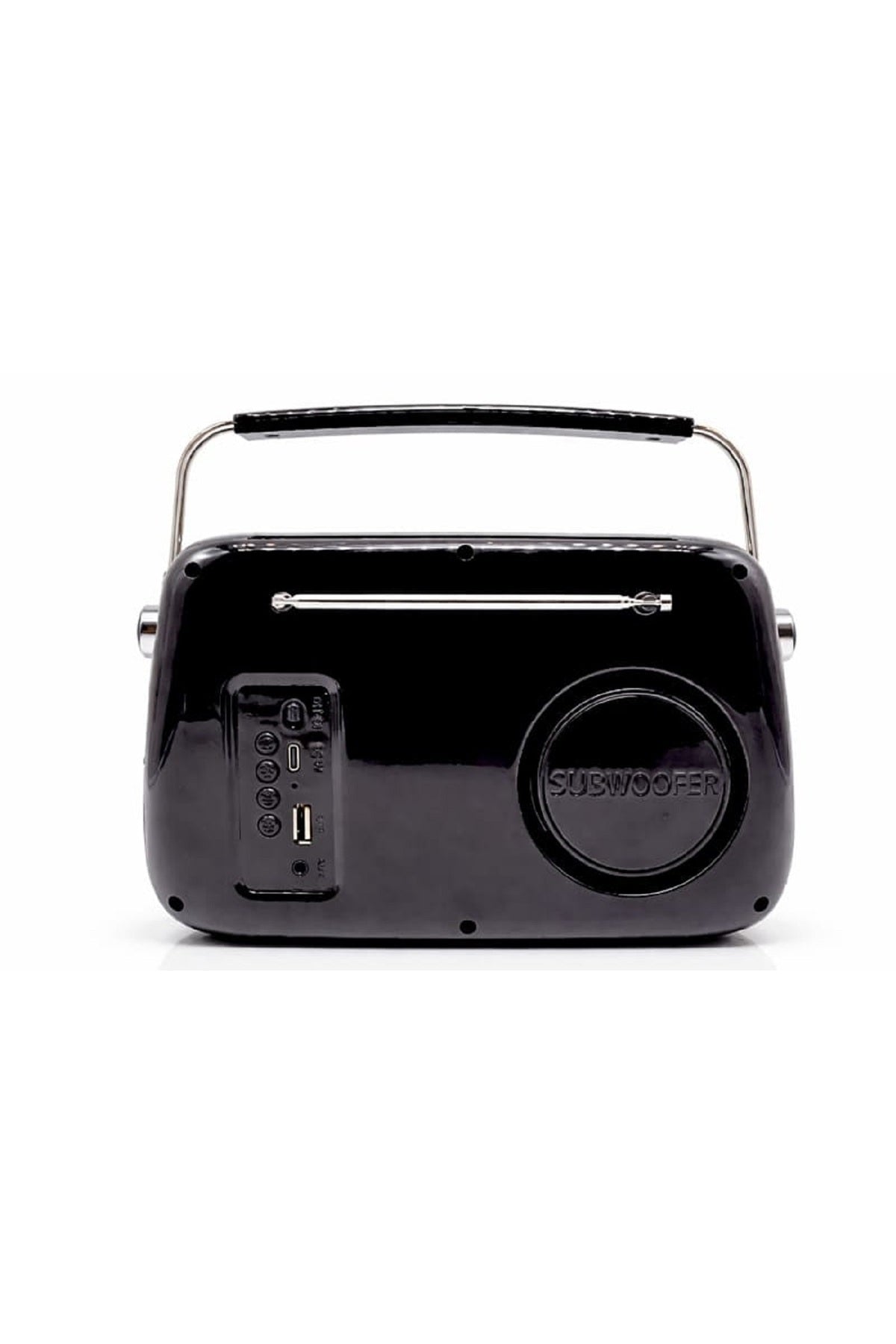 Retro Bluetooth Hoparlör Nostaljik Radyo Tasarımlı Taşınabilir USB FM Destekli Vintage Speaker