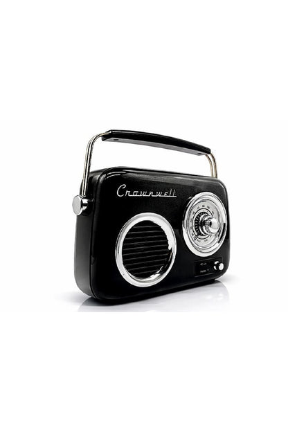 Retro Bluetooth Hoparlör Nostaljik Radyo Tasarımlı Taşınabilir USB FM Destekli Vintage Speaker
