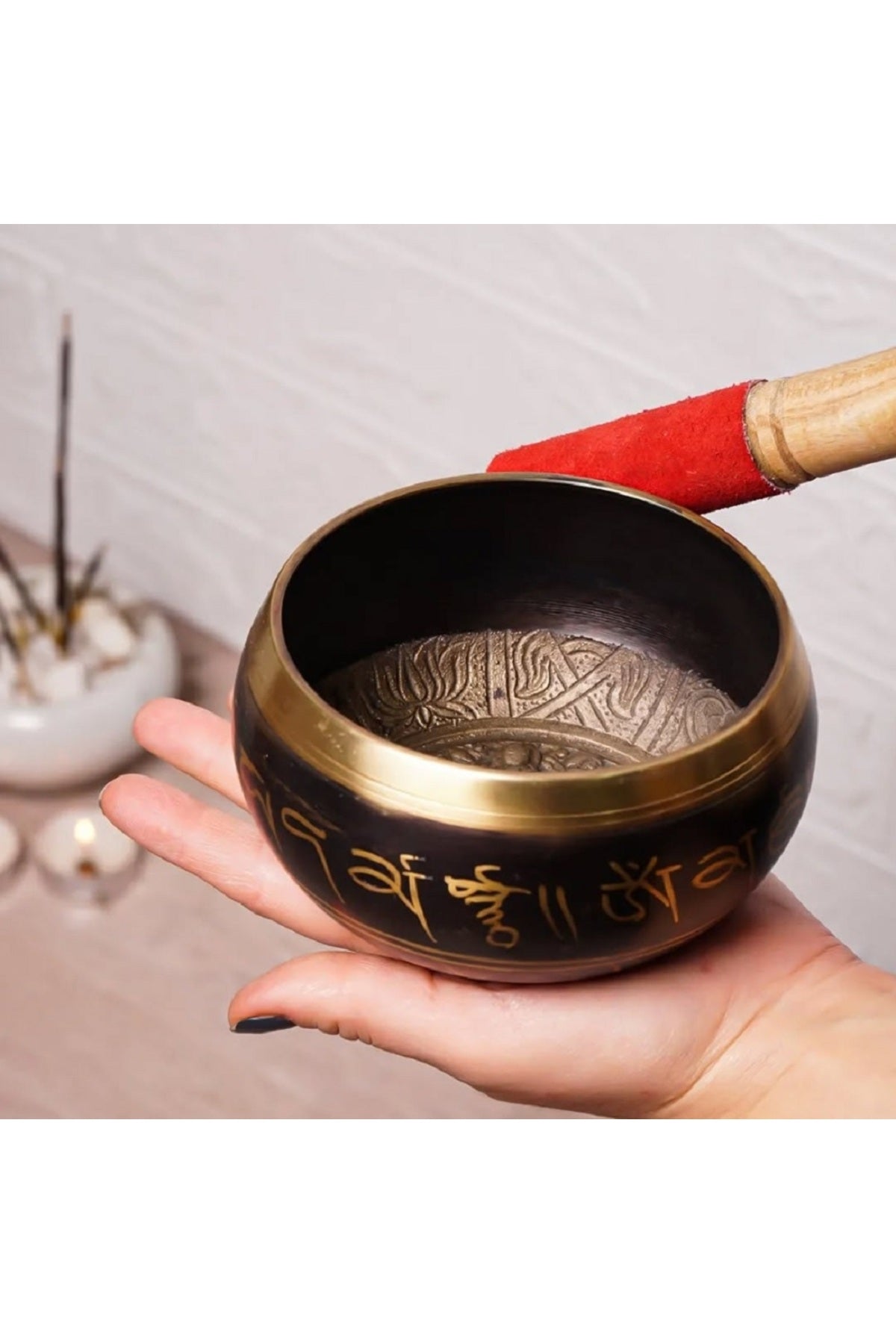 Yoga Kase Tibet Çan Meditasyon Çanaklar Müzik Aletleri Perküsyon Meditasyon Ses Şifa Enstrüman 15CM
