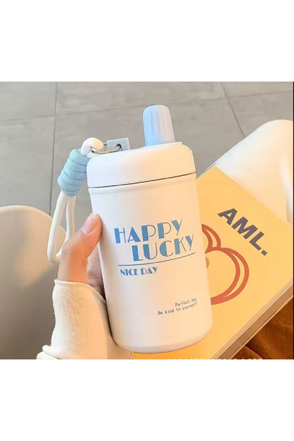 400ml Taşınablir Kore Tarzı High End Seviyesi Özel Paslanmaz Çelik Termos