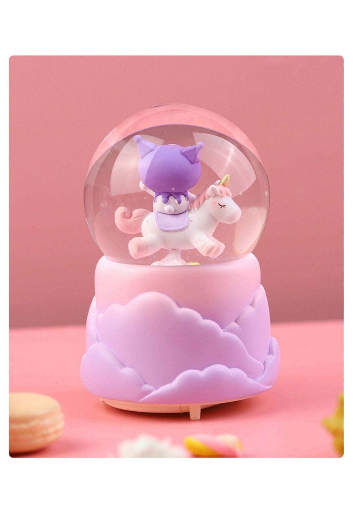 Hello Kitty Sanmi Sanrio Anime Karikatür Büyük Boy Işıklı Müzikli Püskürtmeli Kar Küresi